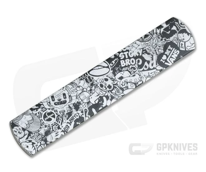 D Rocket Design Zulu Spear Black Sticker Bomb DLC M390 OTF Automatic 0006 2 D Rocket Design Zulu Spear Black Sticker Bomb DLC M390 OTF Automatic 0006 - Image 2