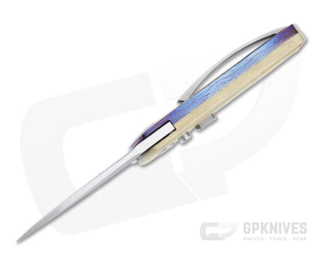 D Rocket Design Harlock Two Faced Automatic Satin M390 Mokume Timascus Folder 0073 3 D Rocket Design Harlock Two Faced Automatic Satin M390 Mokume Timascus Folder 0073 - Image 3