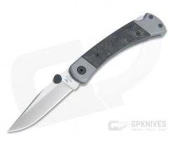 Buck Pro 110 Limited Satin S45VN Gray Aluminum Marbled Carbon Fiber Lock Back Folding Hunter 0110CFSLE1