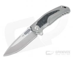 Boker Plus Burnley Collection 2020 Aphex Limited Satin M390 Shred Carbon Fiber Inlaid Flipper 01BO2020