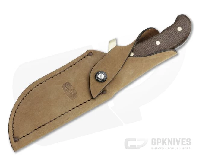 Buck Pro Kalinga Limited Satin S35VN Brown Burlap Micarta Skinner Fixed Blade 0401BRSLE 2 Buck Pro Kalinga Limited Satin S35VN Brown Burlap Micarta Skinner Fixed Blade 0401BRSLE - Image 2