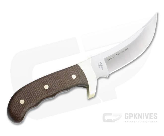 Buck Pro Kalinga Limited Satin S35VN Brown Burlap Micarta Skinner Fixed Blade 0401BRSLE 3 Buck Pro Kalinga Limited Satin S35VN Brown Burlap Micarta Skinner Fixed Blade 0401BRSLE - Image 3