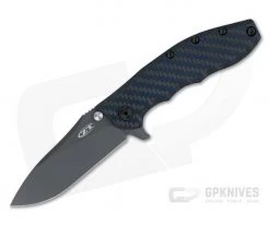 Zero Tolerance 0562 Hinderer Gray PVD 20CV Slicer Blue Carbon Fiber FSS Flipper 0562BLGRY