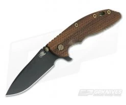 Hinderer XM-18 3.5" Vintage Series GEN 6 Parkerized O1 Spear Point Textured Walnut Battle Green Tri-Way Pivot Flipper 0654