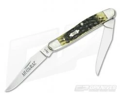 Limited Edition Knives Sales 2022 18 Case Family Set Engraved Olive Green Bone Muskrat