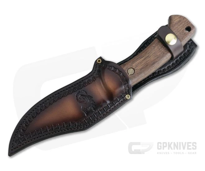 Hinderer Ranch Bowie Vintage Series Walnut Parkarized O1 Fixed Blade 0706 2 Hinderer Ranch Bowie Vintage Series Walnut Parkarized O1 Fixed Blade 0706 - Image 2
