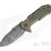 Hinderer Knives Full Track Spanto S35VN Battlefield Pickup OD Green G10 Tri-Way Pivot Flipper