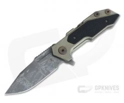 Hinderer Knives Full Track Spanto S35VN Battlefield Pickup Black G10 Tri-Way Pivot Flipper