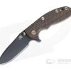 Hinderer XM-18 3" Vintage Series GEN 6 Parkerized O1 Spear Point Textured Walnut Battle Green Tri-Way Pivot Flipper 0764