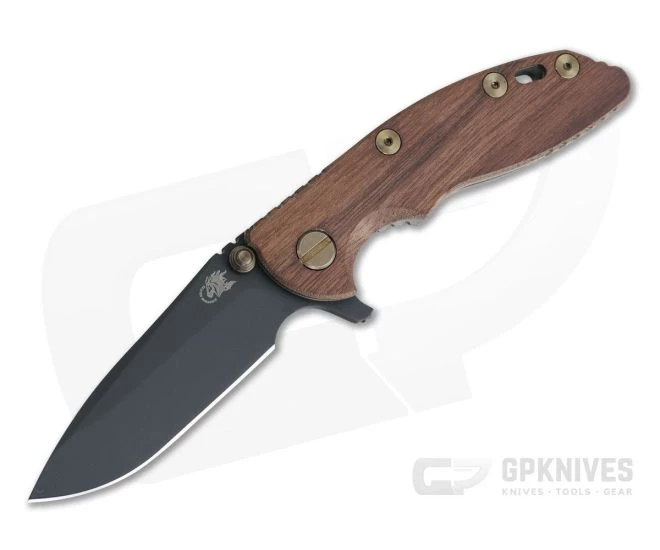 Hinderer XM-18 3" Vintage Series GEN 6 Parkerized O1 Spear Point Smooth Walnut Battle Green Tri-Way Pivot Flipper 0770 1 Hinderer XM-18 3" Vintage Series GEN 6 Parkerized O1 Spear Point Smooth Walnut Battle Green Tri-Way Pivot Flipper 0770