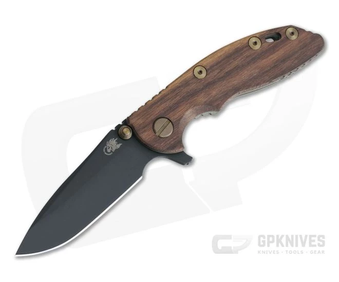 Hinderer XM-18 3" Vintage Series GEN 6 Parkerized O1 Spear Point Smooth Walnut Battle Green Tri-Way Pivot Flipper 0771 1 Hinderer XM-18 3" Vintage Series GEN 6 Parkerized O1 Spear Point Smooth Walnut Battle Green Tri-Way Pivot Flipper 0771