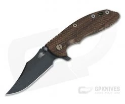 Hinderer XM-18 3.5" Vintage Series Parkerized O1 Bowie Textured Walnut Battle Green Tri-Way Pivot Flipper 0788