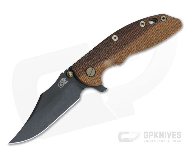Hinderer XM-18 3.5" Vintage Series Parkerized O1 Bowie Textured Walnut Battle Green Tri-Way Pivot Flipper 0789 1 Hinderer XM-18 3.5" Vintage Series Parkerized O1 Bowie Textured Walnut Battle Green Tri-Way Pivot Flipper 0789