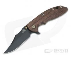 Hinderer XM-18 3.5" Vintage Series Parkerized O1 Bowie Smooth Walnut Battle Green Tri-Way Pivot Flipper 0793
