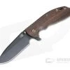 Hinderer XM-24 4" Vintage Series Parkerized O1 Spear Point Smooth Walnut Battle Green Tri-Way Pivot Flipper 0811