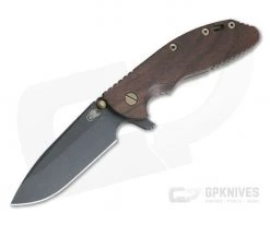 Hinderer XM-24 4" Vintage Series Parkerized O1 Spear Point Smooth Walnut Battle Green Tri-Way Pivot Flipper 0812