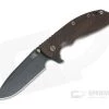 Hinderer XM-24 4" Vintage Series Parkerized O1 Spear Point Textured Walnut Battle Green Tri-Way Pivot Flipper 0816