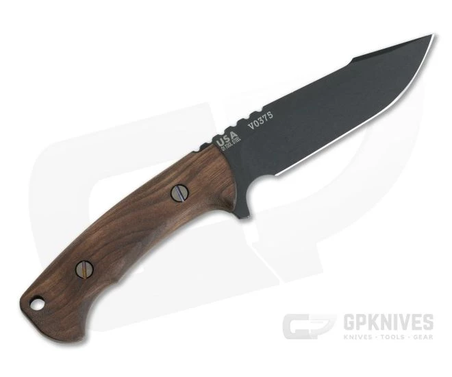 Hinderer Ranch Harpoon Spanto Vintage Series Walnut Parkarized O1 Fixed Blade 0817 3 Hinderer Ranch Harpoon Spanto Vintage Series Walnut Parkarized O1 Fixed Blade 0817 - Image 3