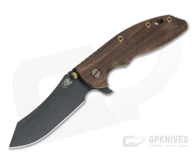 Hinderer XM-18 3.5" Vintage Series Parkerized O1 Skinner Smooth Walnut Battle Green Tri-Way Pivot Flipper 0876 1 Hinderer XM-18 3.5" Vintage Series Parkerized O1 Skinner Smooth Walnut Battle Green Tri-Way Pivot Flipper 0876