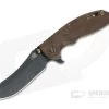Hinderer XM-18 3.5" Vintage Series Parkerized O1 Skinner Smooth Walnut Battle Green Tri-Way Pivot Flipper 0878