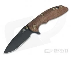 Hinderer XM-18 3" Vintage Series Parkerized O1 Spear Point Smooth Walnut Battle Green Tri-Way Pivot Flipper 0880