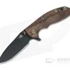 Hinderer XM-18 3" Vintage Series Parkerized O1 Spear Point Smooth Walnut Battle Green Tri-Way Pivot Flipper 0882