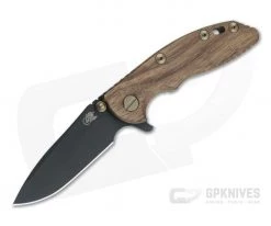 Hinderer XM-18 3" Vintage Series Parkerized O1 Spear Point Smooth Walnut Battle Green Tri-Way Pivot Flipper 0884