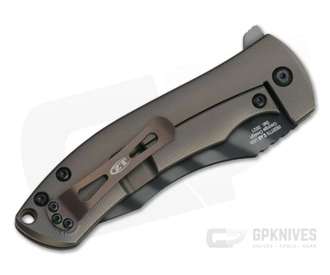 Zero Tolerance 0920 Sprint 3D Tan Titanium Tiger Stripe 20CV Flipper 2 Zero Tolerance 0920 Sprint 3D Tan Titanium Tiger Stripe 20CV Flipper - Image 2