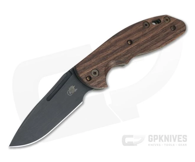Hinderer XM Slippy Vintage Series Black O1 Spear Point Smooth Walnut Battle Green Slip Joint 0946 1 Hinderer XM Slippy Vintage Series Black O1 Spear Point Smooth Walnut Battle Green Slip Joint 0946