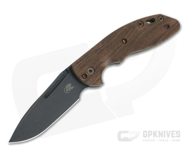 Hinderer XM Slippy Vintage Series Black O1 Spear Point Smooth Walnut Battle Green Slip Joint 0949 1 Hinderer XM Slippy Vintage Series Black O1 Spear Point Smooth Walnut Battle Green Slip Joint 0949