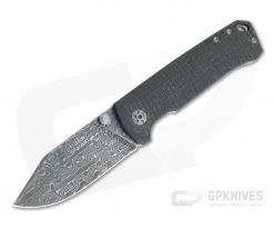 Boker Solingen Tiger Tank Damascus Jute Micarta Frame Lock Folder 111103DAM