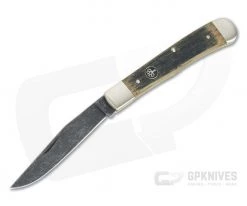 Boker Solingen Trapper Castle Burg Limited Ancient Oak Acid Washed O1 Slip Joint 113004