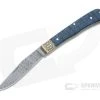 Boker Solingen Trapper Uno 2021 Annual Damascus Blue Curly Maple Slip Joint Collector's Knife 1132021DAM