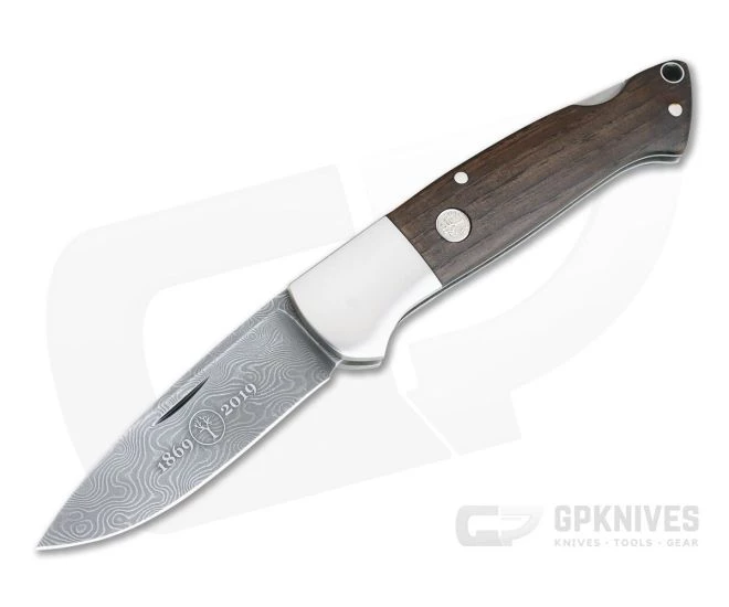 Boker Solingen Davis 150th Anniversary Steam Engine Damascus Chestnut Wood 115624DAM 1 Boker Solingen Davis 150th Anniversary Steam Engine Damascus Chestnut Wood 115624DAM