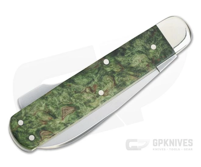 Boker Solingen Hunter's Knife Mono 150th Anniversary Green Curly Birch N690 Folder 116030 2 Boker Solingen Hunter's Knife Mono 150th Anniversary Green Curly Birch N690 Folder 116030 - Image 2