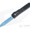 Microtech Ultratech D/E Signature Jedi Knight Blue Double Edge Black OTF Automatic Knife 122-1JK