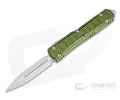 Microtech Ultratech II Stepside D/E Signature OD Green Stonewashed M390 Automatic 122II-10ODS