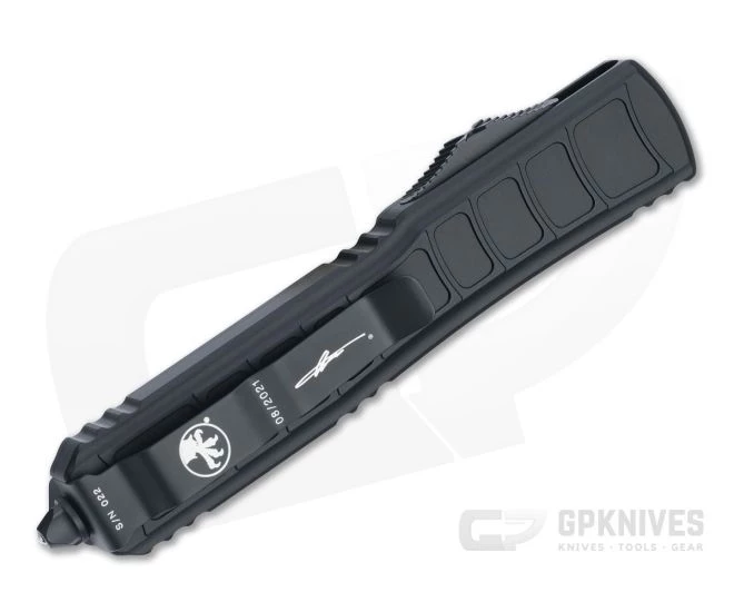 Microtech Ultratech II Stepside D/E Signature Tactical Full Serrated M390 Automatic Knife 122II-3TS 2 Microtech Ultratech II Stepside D/E Signature Tactical Full Serrated M390 Automatic Knife 122II-3TS - Image 2