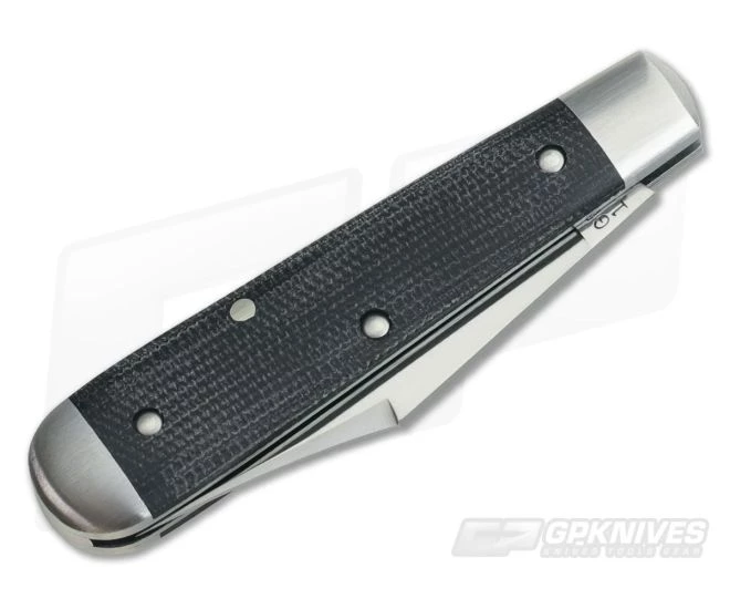 Tidioute Cutlery #14 Clip Blade SFO Lick Creek Boys Knife Black Canvas Micarta 2 Tidioute Cutlery #14 Clip Blade SFO Lick Creek Boys Knife Black Canvas Micarta - Image 2