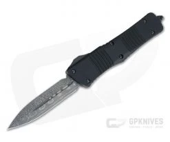Microtech Combat Troodon Signature D/E Damascus Standard Ringed Hardware OTF Automatic 142-16S