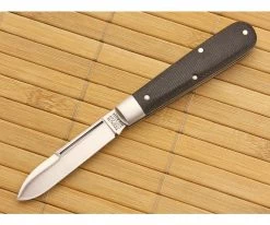 Tidioute Cutlery #14 SFO Lick Creek Boys Knife Black Canvas Micarta