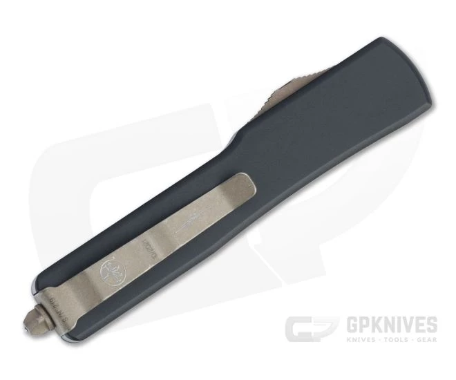 Microtech UTX-70 T/E Bronze Apocalyptic M390 Tanto Carbon Fiber Top OTF Automatic Knife 149-13APCFS 2 Microtech UTX-70 T/E Bronze Apocalyptic M390 Tanto Carbon Fiber Top OTF Automatic Knife 149-13APCFS - Image 2