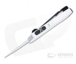 Microtech Exocet Storm Trooper White Double Edge Serrated CA Legal OTF Automatic 157-3ST 5 Microtech Exocet Storm Trooper White Double Edge Serrated CA Legal OTF Automatic 157-3ST -Limited Edition Knives Sales 2022 157 3st 3