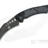 Microtech Hawk Automatic Karambit Signature Black DLC 204P Carbon Fiber Aluminum Folder 166-1DLCTCFIS