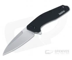 Kershaw Dividend Black Handle Stonewash M390 Flipper 1812BLK