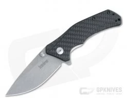 Kershaw Knockout Carbon Fiber Handle Stonewash M390 Blade 1870CFM390
