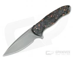WE Knives Kitefin LE Copper Shred Carbon Fiber Resin 20CV Titanium Frame Lock Flipper 2009B