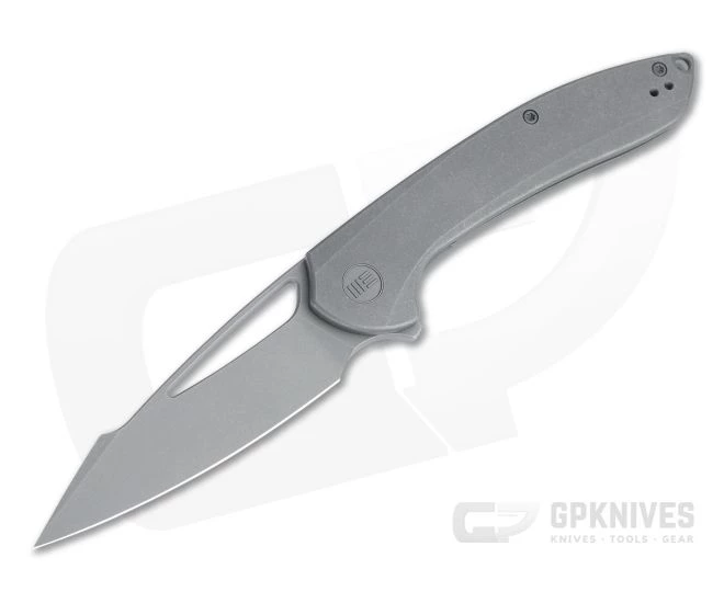 WE Knives Fornix Limited Gray Stonewashed Harpoon 20CV Titanium Frame Lock Flipper 2016A 1 WE Knives Fornix Limited Gray Stonewashed Harpoon 20CV Titanium Frame Lock Flipper 2016A