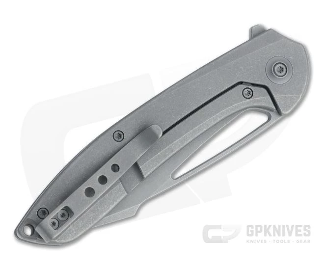 WE Knives Fornix Limited Gray Stonewashed Harpoon 20CV Titanium Frame Lock Flipper 2016A 2 WE Knives Fornix Limited Gray Stonewashed Harpoon 20CV Titanium Frame Lock Flipper 2016A - Image 2