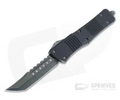 Microtech Combat Troodon Hellhound Tanto Signature Blackout DLC OTF Automatic